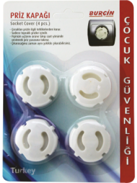 Çocuk Koruma Priz Kapağı (4LÜ PAKET)