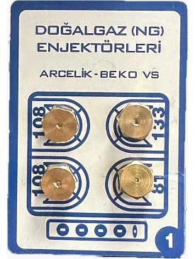 ( 9MM ) DOĞALGAZ ENJEKTÖR FIRIN TAKIM (ARC-BK.) NO:1