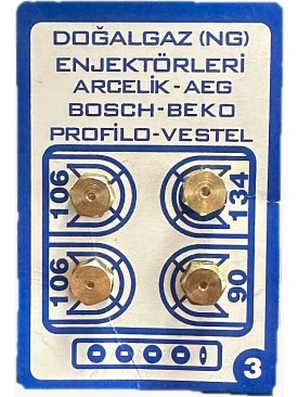 ( 7MM ) DOĞALGAZ ENJEKTÖR FIRIN TAKIM (BSCH-VSTL) NO:3