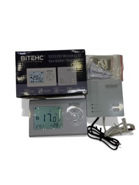 KOMBİ ODA TERMOSTATI KABLOSUZ (PROGRAMLANABİLİR) (BİTECH)