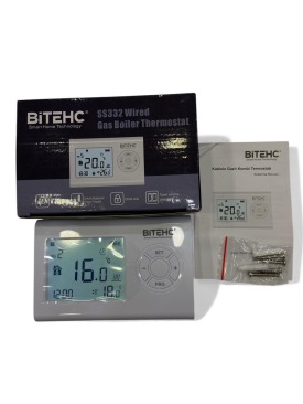 KOMBİ ODA TERMOSTATI KABLOLU PROGRAMLANABİLİR (BİTECH)