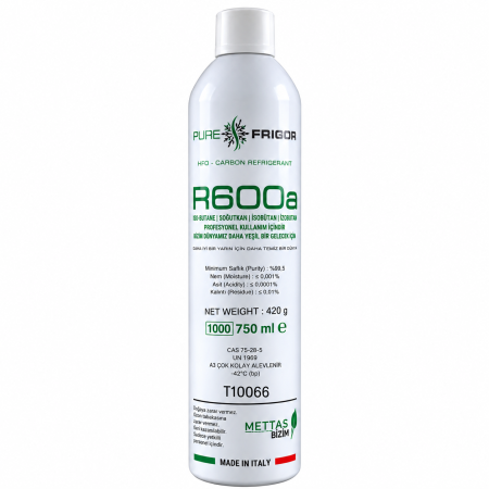 GAZ R600A SETTALA (ITALY) ALÜMİNYUM SİLİNDİR (420GR)