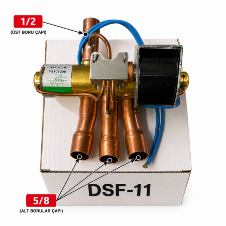 KLİMA DÖRT YOLLU VANA(DSF-11) HİPPAMP ( 1/2-5/8) (24.000 BTU)