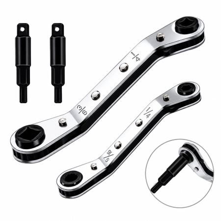 CH-CT KLİMA VANASI CIRCIR ANAHTARI (1/4-3/8, 5/16-1/4) 2 Adet Hex Adaptör Uç