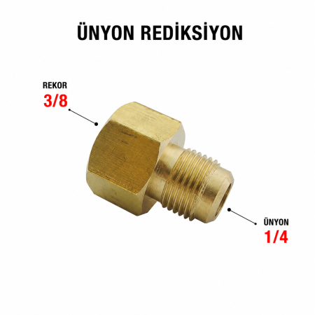 ÜNYON REDİKSİYON (ERKEK 1/4 - DİŞİ 3/8)