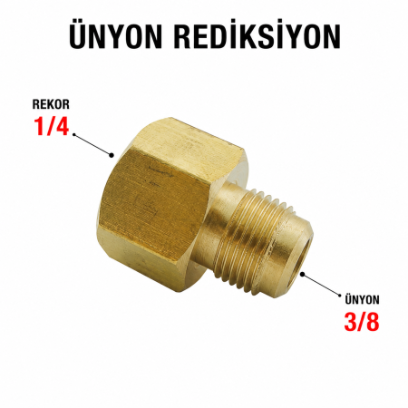 ÜNYON REDİKSİYON (ERKEK 3/8 - DİŞİ 1/4)