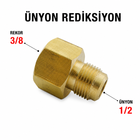 ÜNYON REDİKSİYON (ERKEK 1/2 - DİŞİ 3/8)