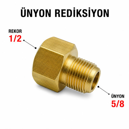 ÜNYON REDİKSİYON (ERKEK 5/8 - DİŞİ 1/2)
