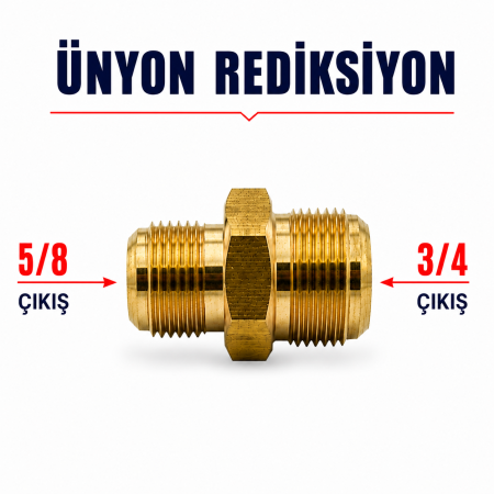 ÜNYON REDİKSİYON (ERKEK 5/8 - ERKEK 3/4)