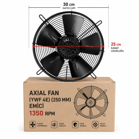(EMİCİ) AXIAL FAN (YWF 4E) (250 MM) 1350 RPM