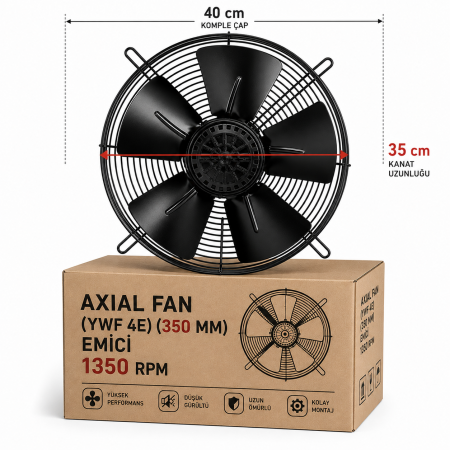 (EMİCİ) AXIAL FAN (YWF 4E) (350 MM) 1350 RPM