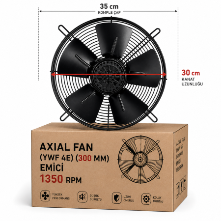 (EMİCİ) AXIAL FAN (YWF 4E) (300 MM) 1350 RPM