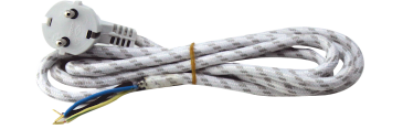 ÜTÜ KORDONU 3*0,75 MM. 1,8MT PVC