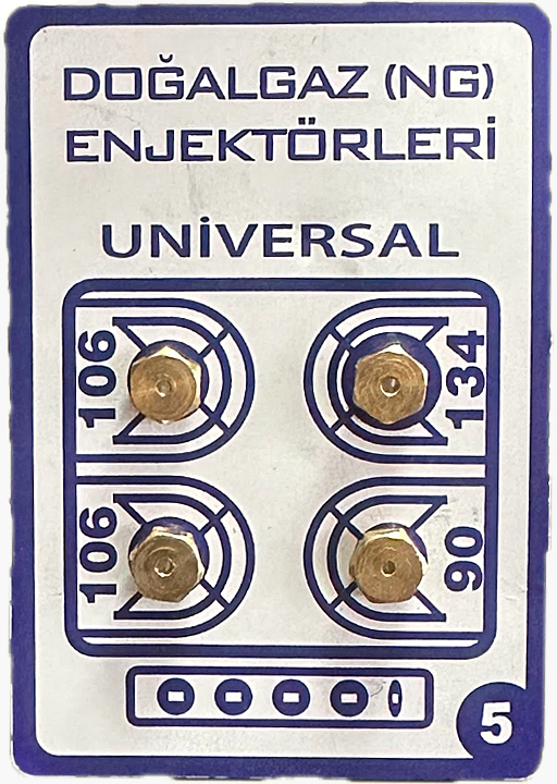 ( 6MM ) DOĞALGAZ ENJEKTÖR PİYASA TAKIM (KÜÇÜK) NO:5