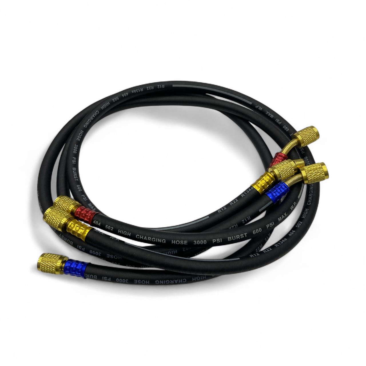 LX-HORTUM R134-22 SİYAH 600-3000 PSI (180 CM). (3'LÜ SET)
