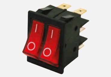 İKİLİ IŞIKLI ANAHTAR 6 AYAKLI (16A) (10 ADET)